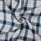 Navy-White-Red Moygashel Washed Plaid Irish Linen Woven Fabric By the Yard